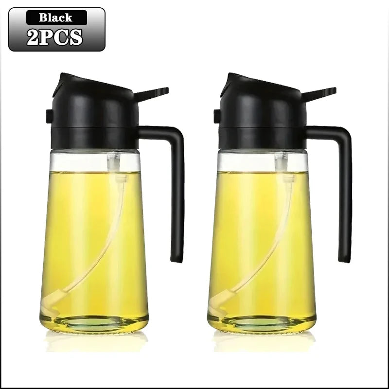 2-in-1 Oil Bottle with Sprayer