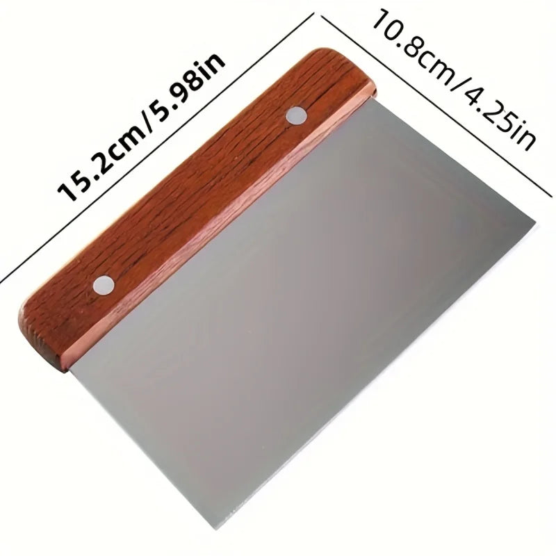 Racloir coupe-pâte en acier inoxydable