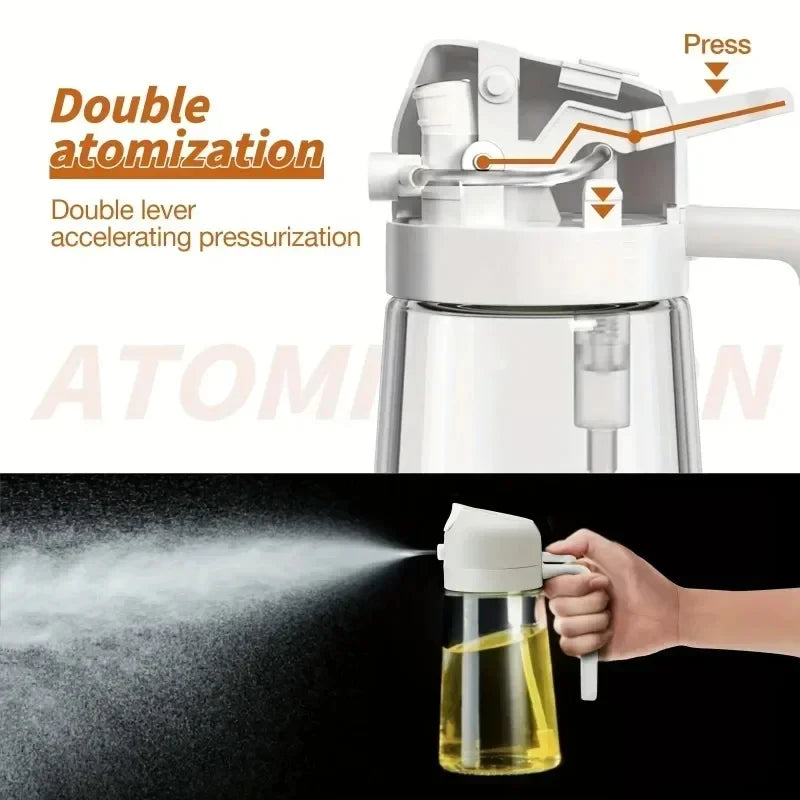 2-in-1 Oil Bottle with Sprayer
