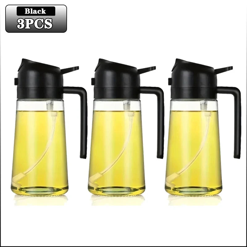 2-in-1 Oil Bottle with Sprayer