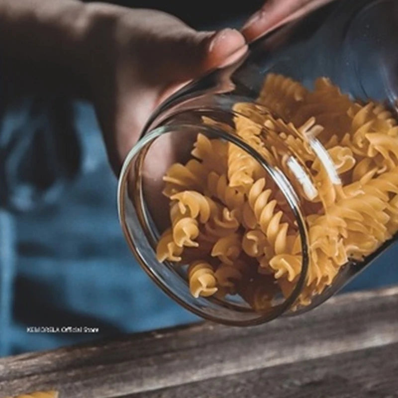 Glass Jar with Wooden Lid